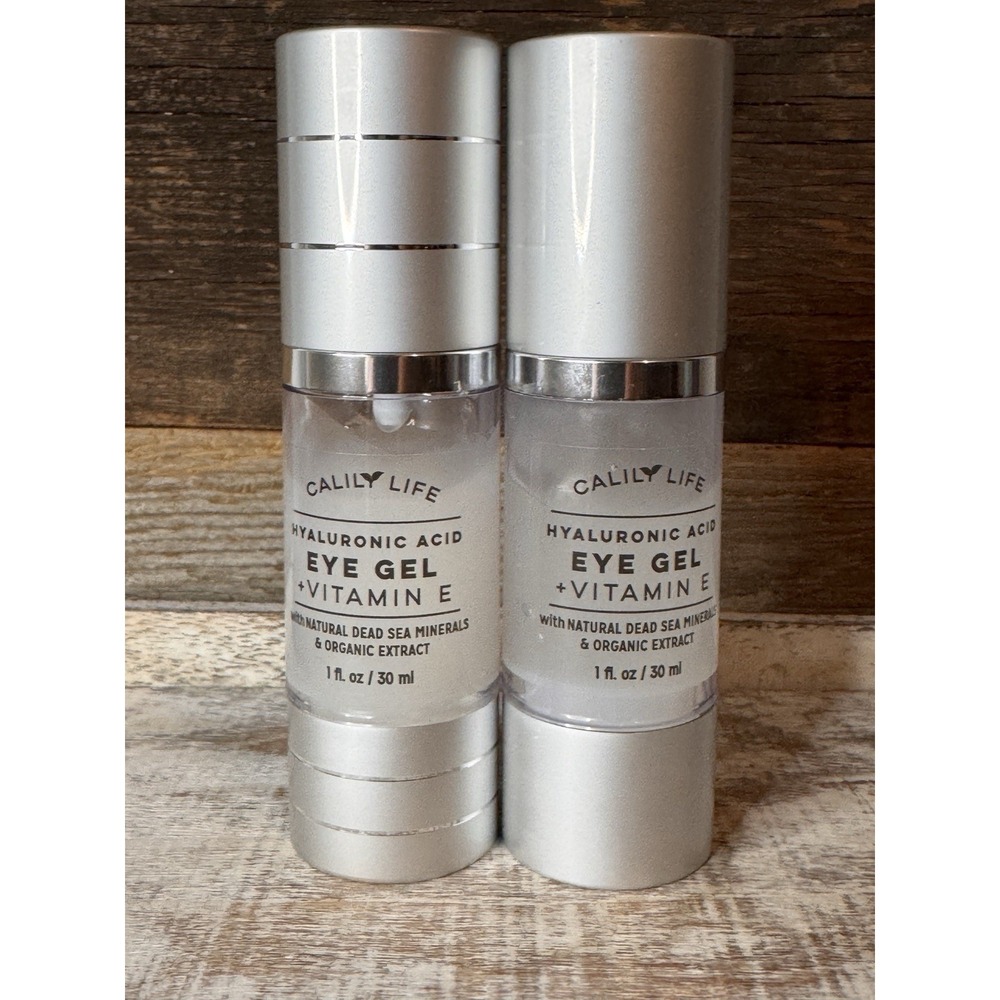 Calily Life Hyaluronic Acid Eye Gel + Vitamin E Ant i- Aging Lot Of 2 in Box